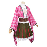 Kanroji Mitsuri Women Kimono Outfit Cosplay Costume Outfits Halloween Carnival Suit