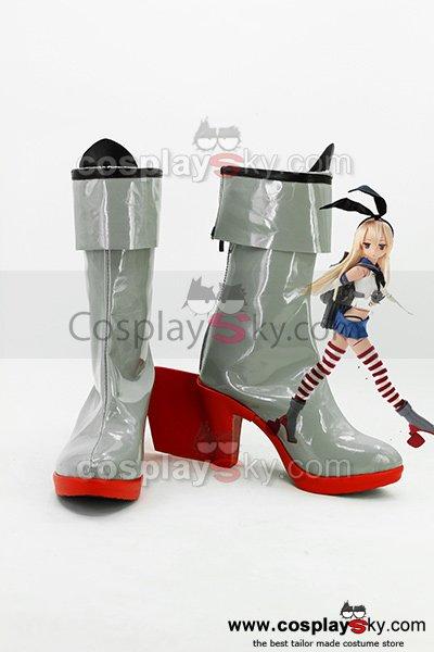 Kantai Collection KanColle Japanese Destroyer Shimakaze Cosplay Boots Shoes