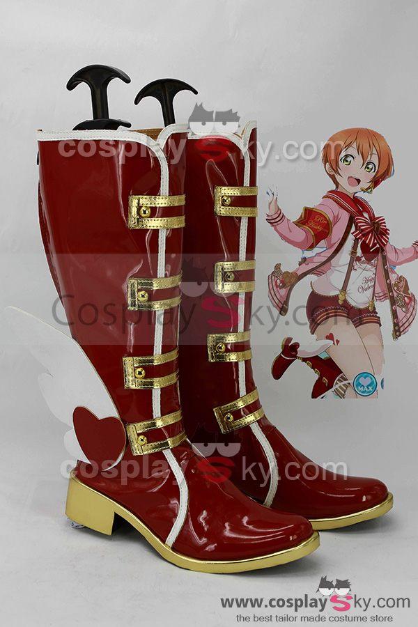 LoveLive! Valentine's Day Rin Hoshizora Boots Cosplay Shoes