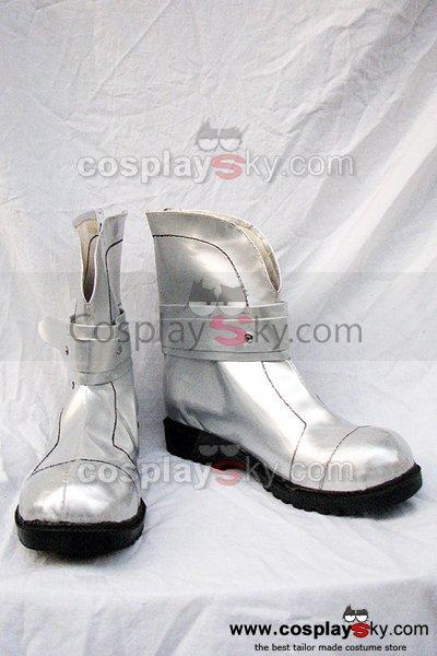 Macross Frontier Sheryl Nome Cosplay Boots Silver