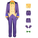 Movie Batman: Arkham City Joker Uniform Outfits Halloween Carnival Party Cosplay Costume
