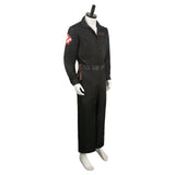 Movie Ghostbusters 2024 Lucky Domingo Black Jumpsuit Cosplay Costume Outfits Halloween Carnival Suit