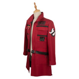 Movie Ghostbusters 2024 Phoebe Spengler Women Red Coat Cosplay Costume Outfits Halloween Carnival Suit