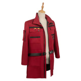 Movie Ghostbusters 2024 Phoebe Spengler Women Red Coat Cosplay Costume Outfits Halloween Carnival Suit
