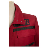 Movie Ghostbusters 2024 Phoebe Spengler Women Red Coat Cosplay Costume Outfits Halloween Carnival Suit