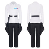 Movie Imperial Officer White Uniform Cosplay Costume Outfits Halloween Carnival Suit