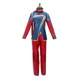 Movie Kamala Khan Kids Children Red Suit With Eyemask Cosplay Costume Outfits Halloween Carnival Suit