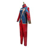 Movie Kamala Khan Kids Children Red Suit With Eyemask Cosplay Costume Outfits Halloween Carnival Suit