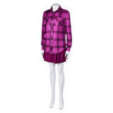 Movie Mean Girls 2024 Cady Heron Purple Dress Set Cosplay Costume Outfits Halloween Carnival Suit