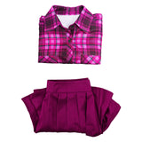 Movie Mean Girls 2024 Cady Heron Purple Dress Set Cosplay Costume Outfits Halloween Carnival Suit