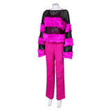 Movie Mean Girls 2024 Janis Ian Women Purple Outfit Cosplay Costume Outfits Halloween Carnival Suit