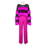 Movie Mean Girls 2024 Janis Ian Women Purple Outfit Cosplay Costume Outfits Halloween Carnival Suit