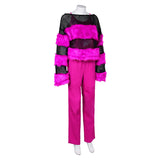 Movie Mean Girls 2024 Janis Ian Women Purple Outfit Cosplay Costume Outfits Halloween Carnival Suit