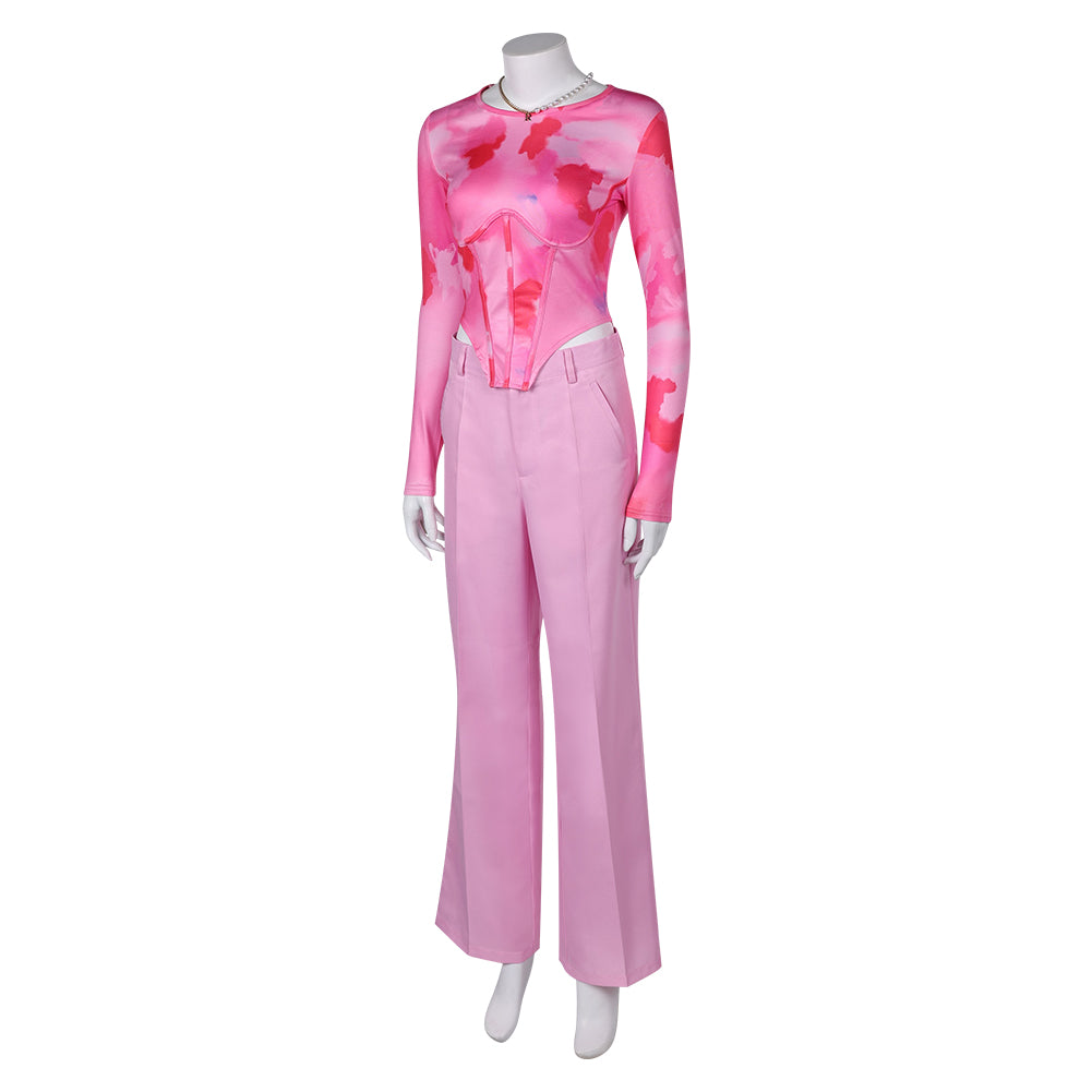 Movie Mean Girls 2024 Regina George Women Pink Suit Cosplay