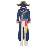 Movie Napoleon 2023 Napoleon Blue Outfit Cosplay Costume Outfits Halloween Carnival Suit