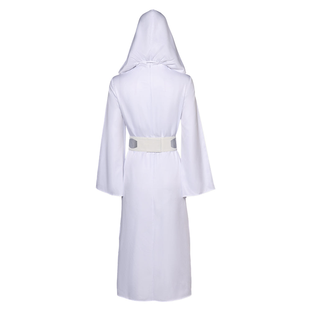 Movie Princess Leia Women White Dress Cosplay Costume Outfits Hallowee –  TrendsinCosplay