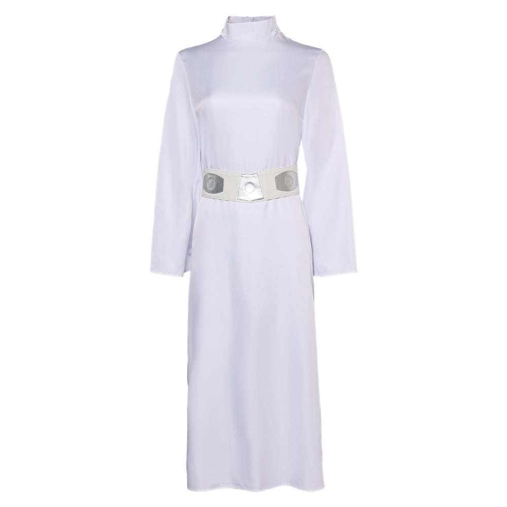 Movie Princess Leia Women White Dress Cosplay Costume Outfits Hallowee – TrendsinCosplay Movie Princess Leia Women White Dress Cosplay Costume Outfits Hallowee – TrendsinCosplay