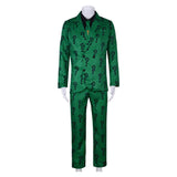 Movie Riddler Edward Nygma Cosplay Costume Outfits Halloween Carnival Suit