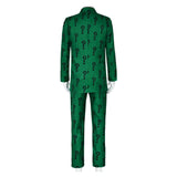 Movie Riddler Edward Nygma Cosplay Costume Outfits Halloween Carnival Suit