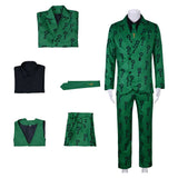 Movie Riddler Edward Nygma Cosplay Costume Outfits Halloween Carnival Suit