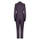 Movie The Joker Women Purple Striped Cosplay Costume Outfits Halloween Carnival Suit