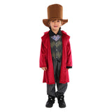 Movie Wonka 2023 Wonka Kids Children Outfit Cosplay Costume Outfits Halloween Carnival Suit