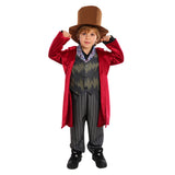 Movie Wonka 2023 Wonka Kids Children Outfit Cosplay Costume Outfits Halloween Carnival Suit