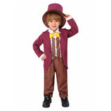 Movie Wonka 2023 Wonka Kids Children Purple Outfit Cosplay Costume Outfits Halloween Carnival Suit