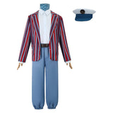 Movie Wonka Oompa Loompa Kids Children Blue Suit Cosplay Costume Outfits Halloween Carnival Suit