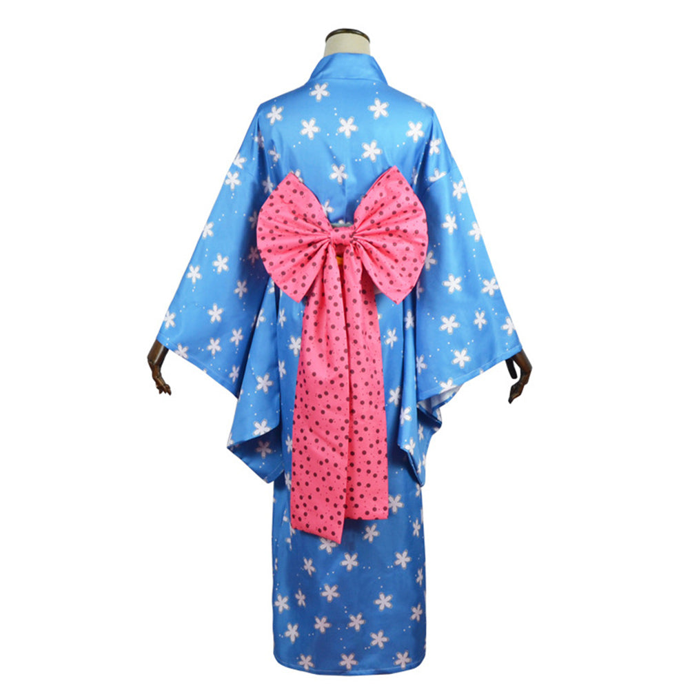 One Piece Nami Bathrobe Kimono Cosplay Costume Outfits Halloween Carnival Suit