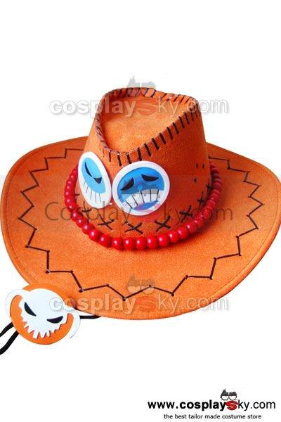 One Piece Portgas D Ace Hats Anime Cosplay Cowboy Cap for Men