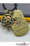 One Piece Skull Priate With Tag Necklace Pendant