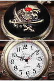 Pirates Skull and Dagger Pocket Watch Cosplay Prop