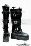Punk buckle black heavy-bottomed boots Custom-Made