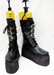 Punk heavy-bottomed black buckle boots Custom-Made