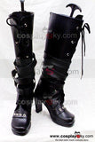 Punk Queen black Boots Shoes High Heeled Custom Made