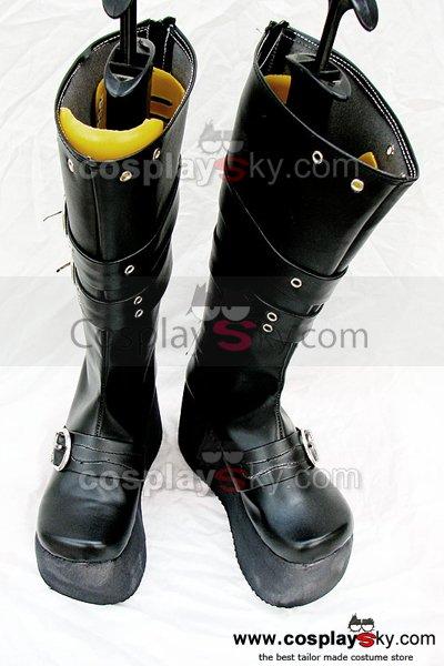 Punk Rock high-heeled heavy-bottomed Black Boots