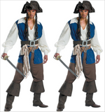 Pirates Of The Caribbean Jack Sparrow Outfit Cosplay Costume Men Ver.