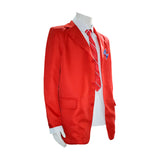Rebelde Red Male Uniform Outfits Party Carnival Halloween Cosplay Costume TV Mexican Drama Academy