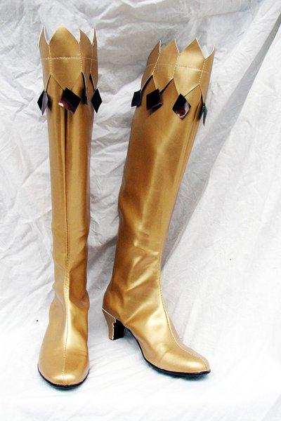 Sailor Moon Cosplay Boots Shoes Golden yellow TrendsinCosplay