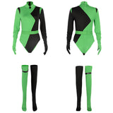 Shego Women Jumpsuit  Cosplay Costume Outfits Halloween Carnival Party Suit