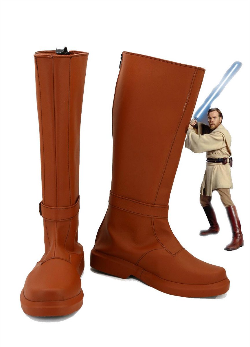 Jedi Knight Obi-Wan Kenobi Halloween Costumes Accessory Cosplay Shoes Boots