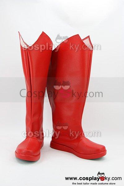 Superman Red Boots Cosplay Shoes Custom Made