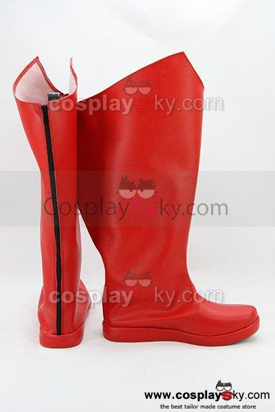 Superman Red Boots Cosplay Shoes Custom Made