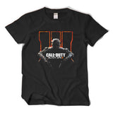 Call of Duty : Black Ops 3 Black Cotton Short T-Shirt Costume