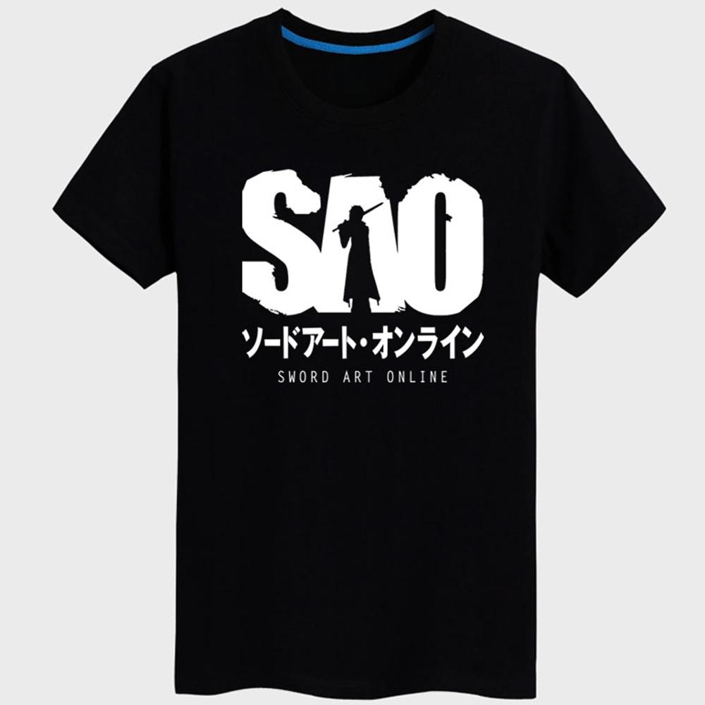 Sword Art Online SAO Black T-shirt Cosplay Costume