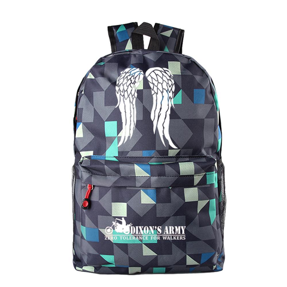 The Walking Dead Daryl Dixon Wings Backpack School Bag
