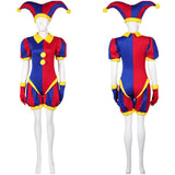 TV The Amazing Digital Circus Pomni Women Jumpsuit Cosplay Costume Outfits Halloween Carnival Suit