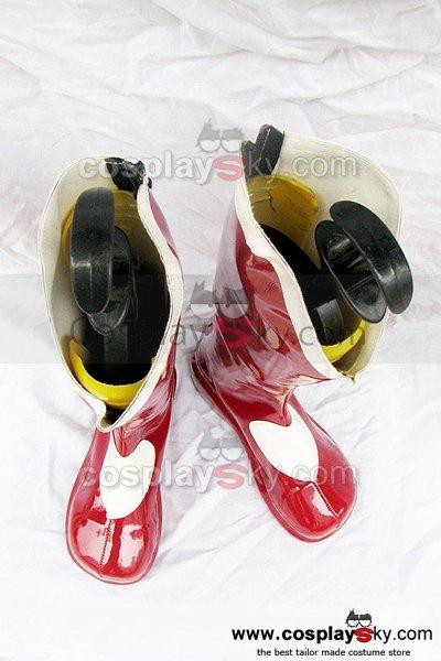 The King Of Fighters Athena Asamiya Cosplay Boots Red