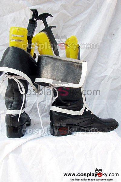 Togainu no Chi GanJi Cosplay Boots Shoes Black
